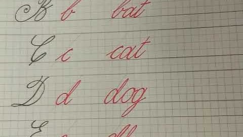 How to write simple words in cursive handwriting #joining #copperplate #script #cursivewriting #art