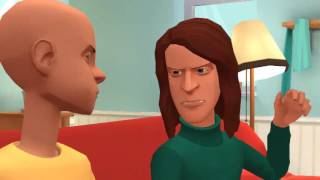 Caillou Speaks GIbberish & Gets Grounded