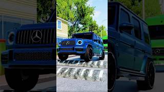 G-Wagon vs Giant Speed Breaker | Suspension Test Fails in BeamNG Drive #shorts #ytshorts