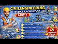 Civil Engineering Basics Knowledge Part-7 | Important Facts 51 to 58 | RCC, Concrete, Steel