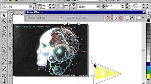 CorelDraw 9 for PC -internet publishing features-image map