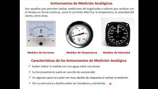 Conceptos de Mediciones e Instrumentos. Instrumentos Analógicos e Instrumentos Digitales.