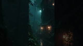 Rain on Stone Cabin Roof 🌧️ Peaceful Forest Escape