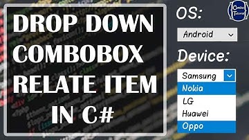 C# Database List Related Items Between Two ComboBoxes, Cascading Items
