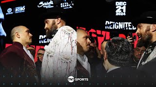 Thumbnail for FIERY FACE-OFF! 😳 Usyk and Fury refuse to look away from each other for 10 MINUTES! 😤 #UsykFury2 🇸🇦