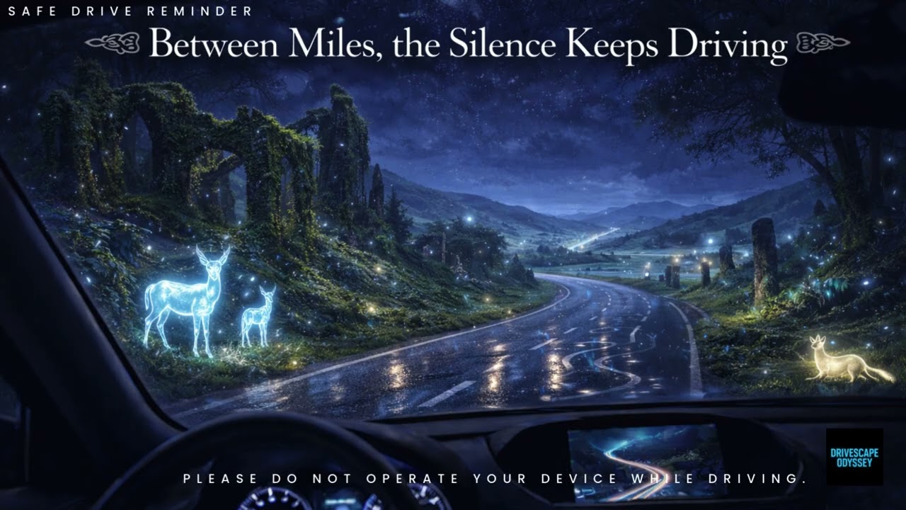 Between Miles, the Silence Keeps Driving | Celtic Trance Night Drive BGM | DriveScape Odyssey