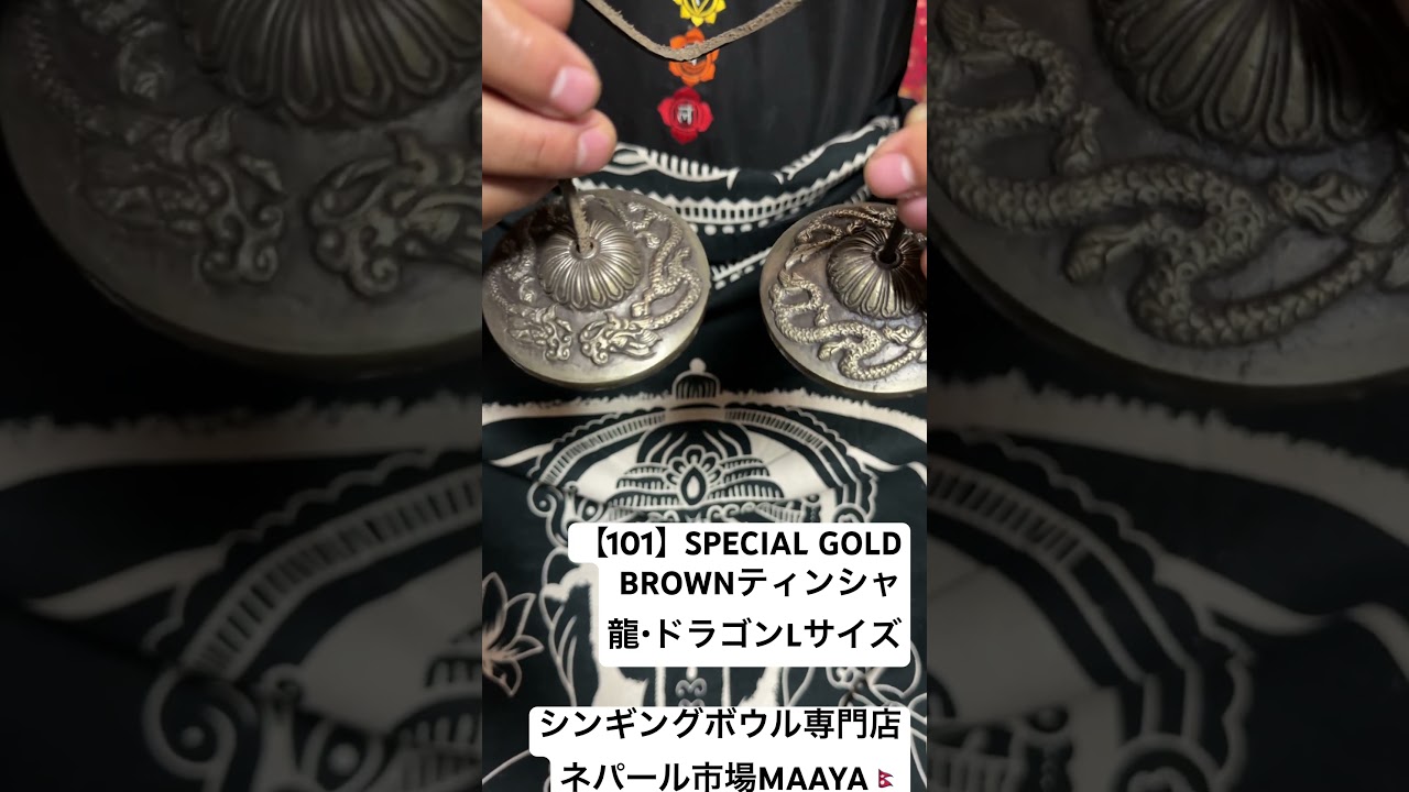 101】SPECIAL GOLD BROWNティンシャ／龍・ドラゴンLサイズ ⌘専用