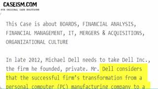 Southeastern Asset Management Challenges Buyout at Dell Case Study Help - Caseism.com