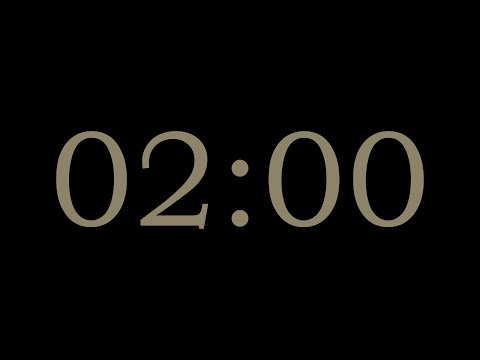 2-Minute Countdown Timer | Black × Brown Grey