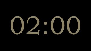 2-Minute Countdown Timer | Black × Brown Grey