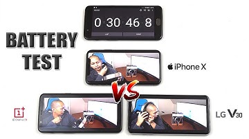 Battery Life & Charging Test! (OnePlus 5T vs iPhone X vs LG V30 vs the Rest) [4K] 21:9