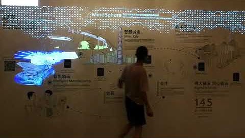 Siemens interactive mapping  projection wall
