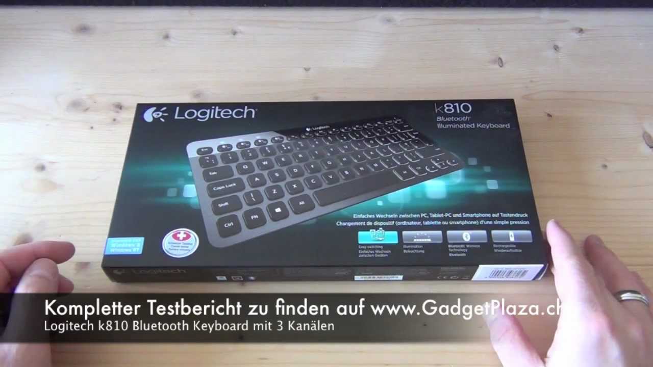 Logitech - K810 Bluetooth Keyboard Testbericht - YouTube