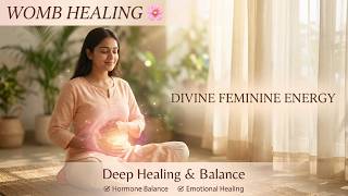 Womb Healing Affirmations 💗 | Divine Feminine Energy Healing & Hormonal Balance