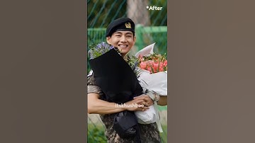 Bts Taehyung Before versus After Military #taehyung #bts #btsshorts #reels #trending #military