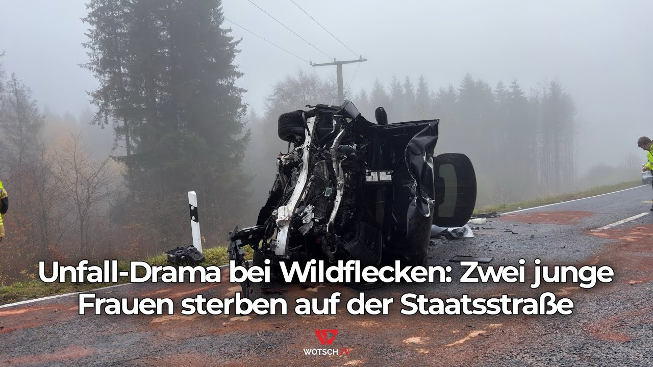 Unfall-Drama bei Wildflecken: Zwei junge Frauen sterben auf der Staatsstraße