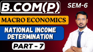 macro economics for b.com class | part 7 | national income determination | bcom /sol/du by anand sir