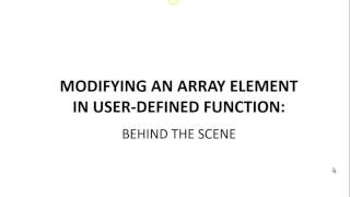 video2   passing an array element to a function