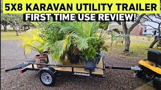 Using my 5x8ft Karavan Utility Trailer for the first time!