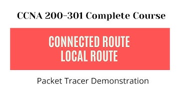 Connected Route and Local Route in Packet Tracer | show IP route