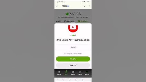 Seed Mining bot video #13 seed nft introduction code in short video