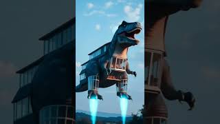 A Giant Dinosaur House In The Sky