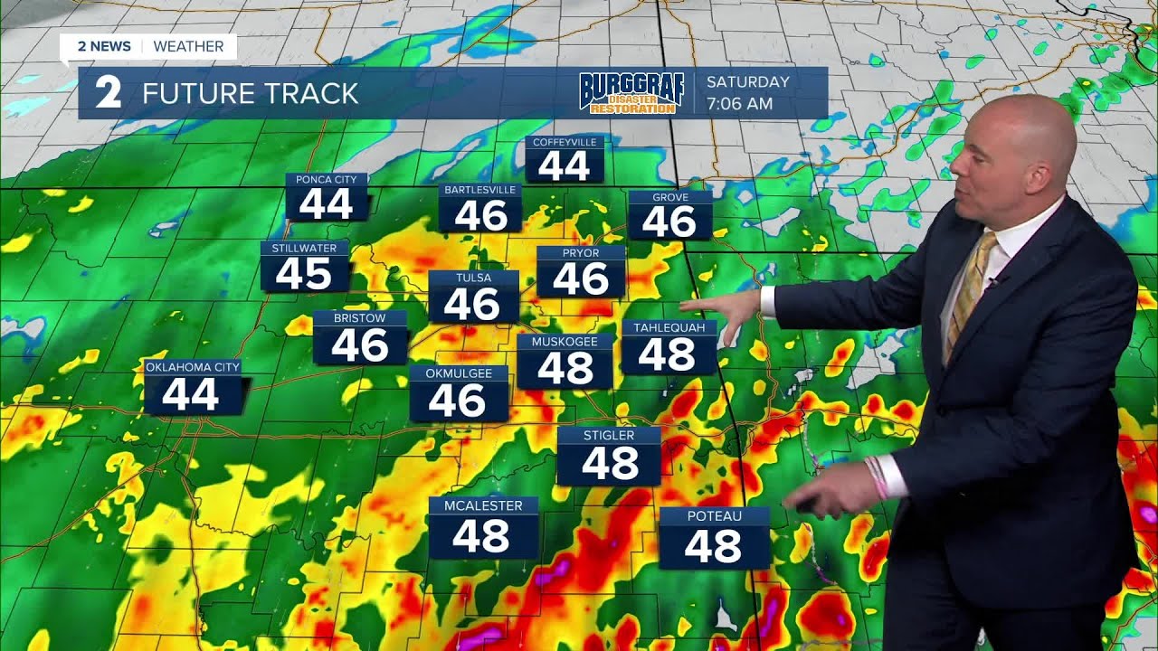 Staying wet and chilly into the weekend - YouTube