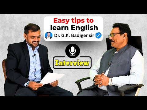 My journey with the English language - Dr. G. K. Badiger - an Interview ...