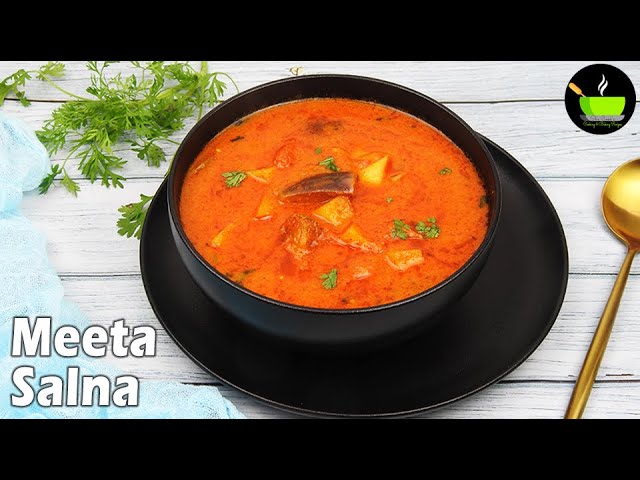 Meeta Salna Recipe | Salna Recipe | Potato Brinjal Curry | Potato Recipe| Brinjal Recipe| Veg Curry | She Cooks