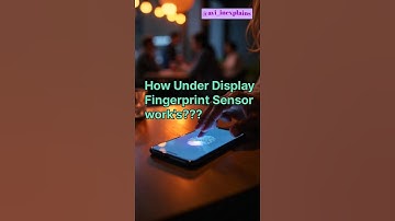 How Under-Display Fingerprint Sensors Actually Work? | Optical vs Ultrasonic Explained #fingerprint