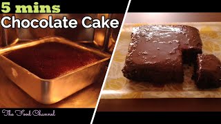 5 minute super moist chocolate cake || easy without oven or pan | no -