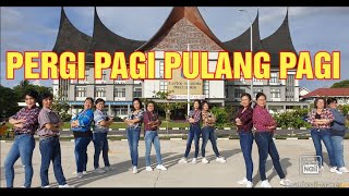 PERGI PAGI PULANG PAGI - Line Dance Demo by Diva LD Payakumbuh