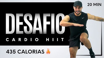 20 min Cardio Hiit para gastar 435 calorias - INTENSO