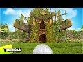 GIANT WOODEN MAN IN GOLF! (Golf It)