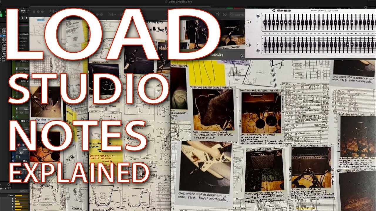 Deciphering the Studio Notes from Metallica's Load Box Set + Recreating a Tone From "Bleeding Me"