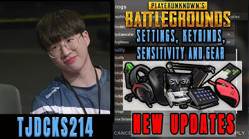 tjdcks214 PUBG Settings, Keybinds, Sensitivity, Gear and Setup Pro Player Updates 2019