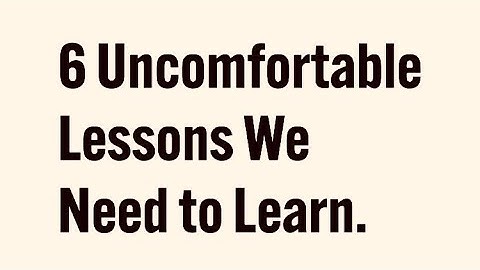 6 LIFE Lessons WE Learn TOO LATE In Life (MUST KNOW) #life #video