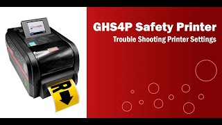 formuLABEL GHS4P Printer Troubleshooting Guide | Settings, Sensors, Speed & Cutter Setup