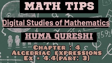 Ex=4.4 Part 3 (Division of algebraic expressions)