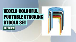VECELO Stacking Stools Review: Durable & Colorful Portable Seating