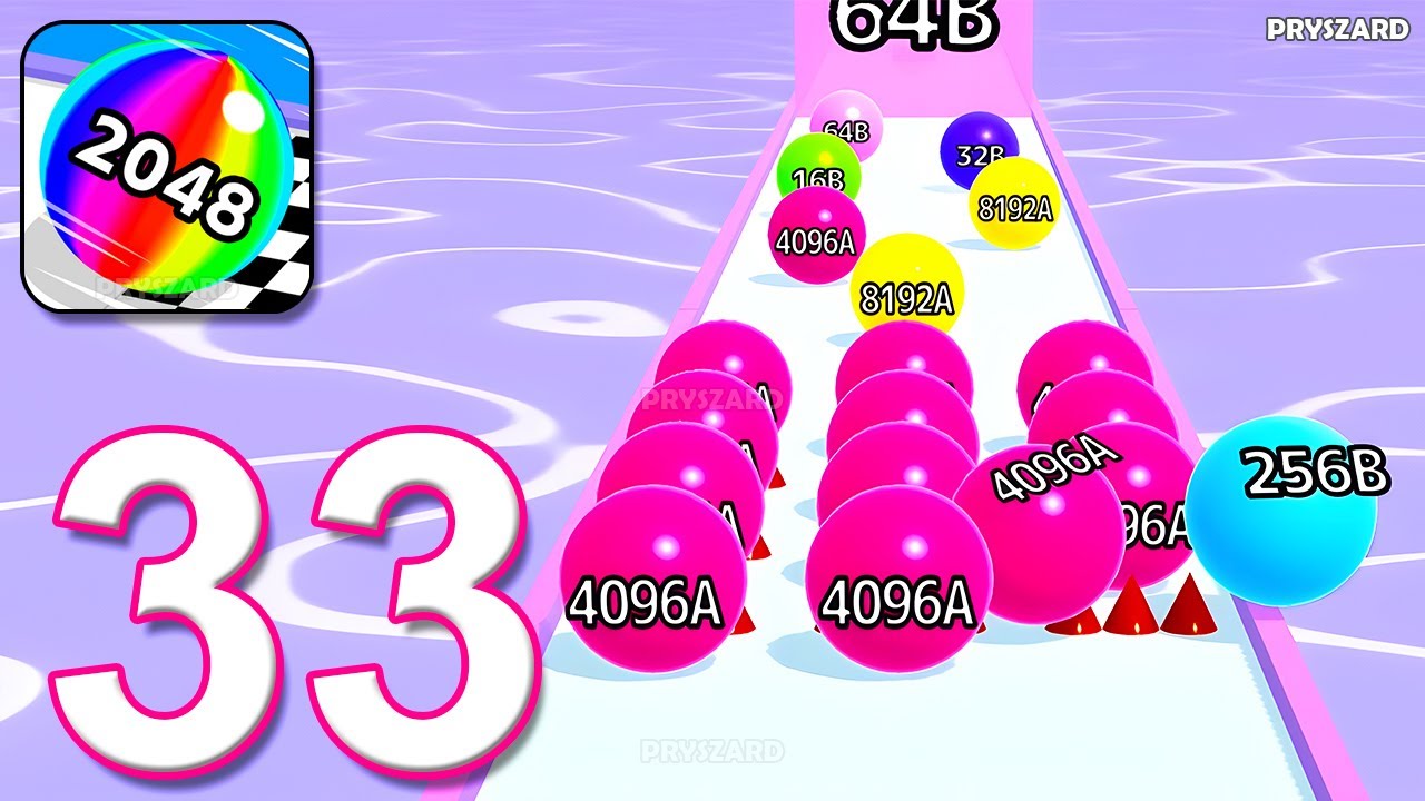 Ball Run 2048 - Gameplay Walkthrough Part 33 - Infinity Mode (iOS, Android)