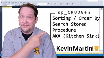 sp_CRUDGen - Sorting Order By with the Search Stored Procedure AKA (Kitchen Sink)