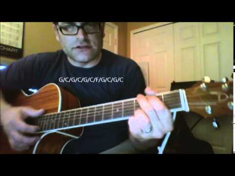 How to play "She's too fat for me polka" aka "Too Fat Polka" by Frankie Yankovic on acoustic guitar