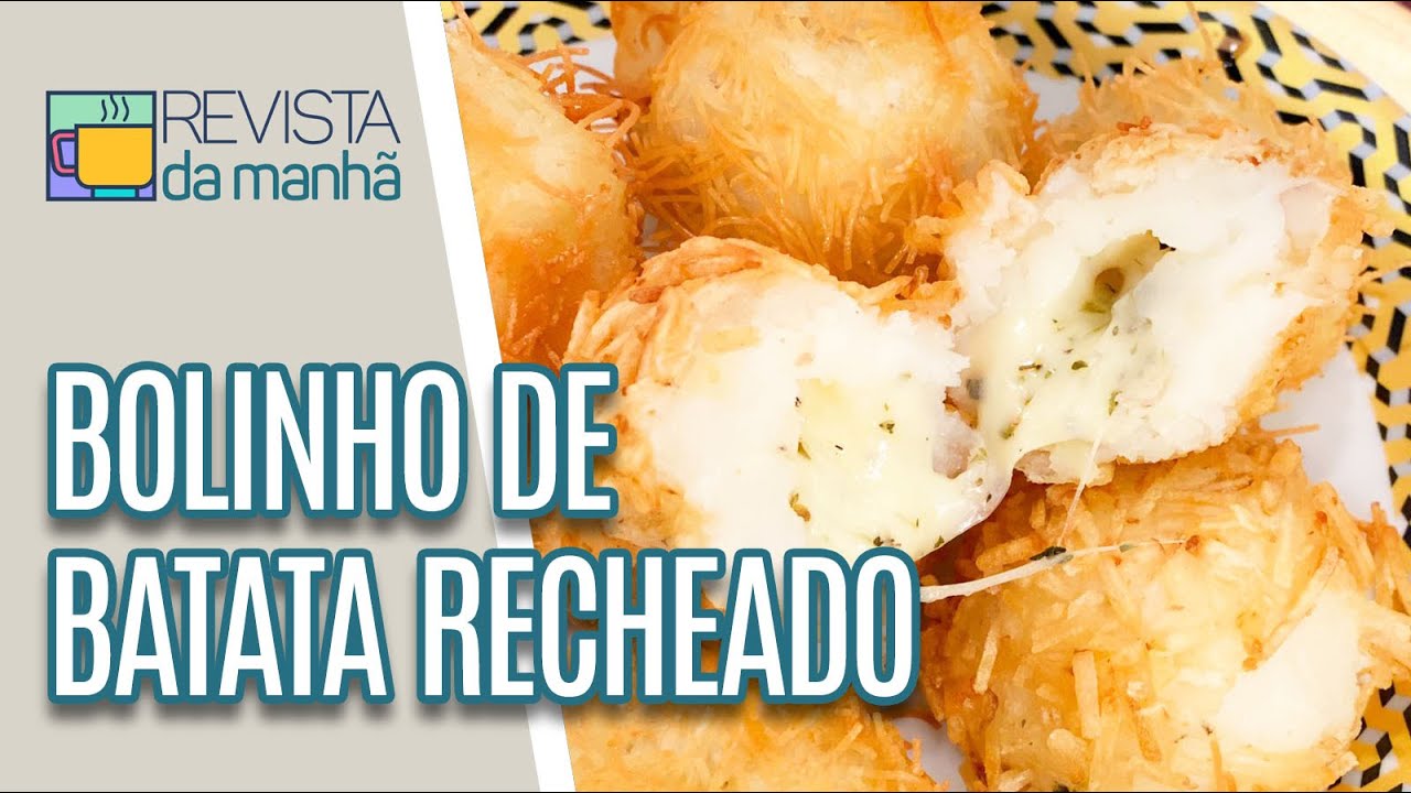BOLINHO DE BATATA RECHEADO - Revista da Manhã (28/10/21)