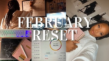 February Reset Routine 2022| What I Spent in January, February Goals, + Content Planning