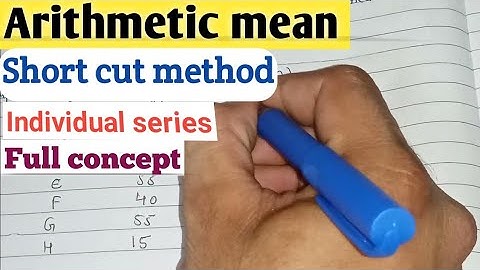 Business statistics bcom 1st year playlist 2023 | Arithmetic mean | Short cut method | part 2