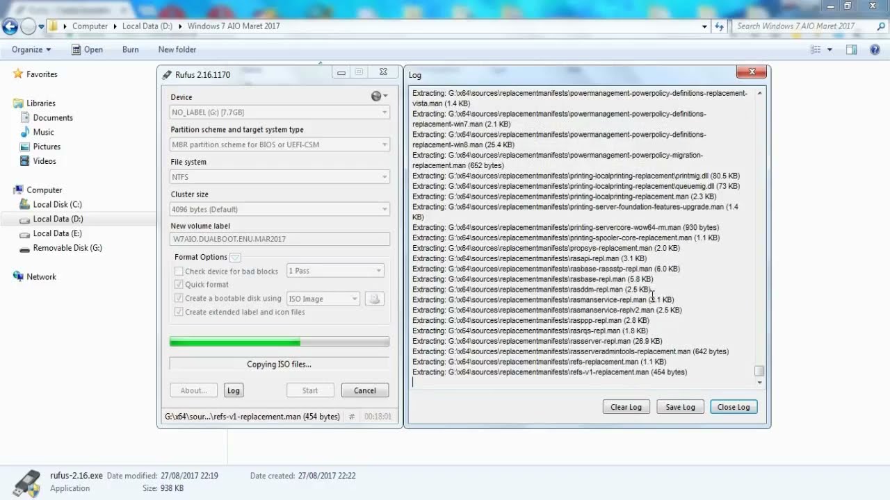Membuat Flashdisk Bootable Windows 7 Aio Dengan Rufus Youtube