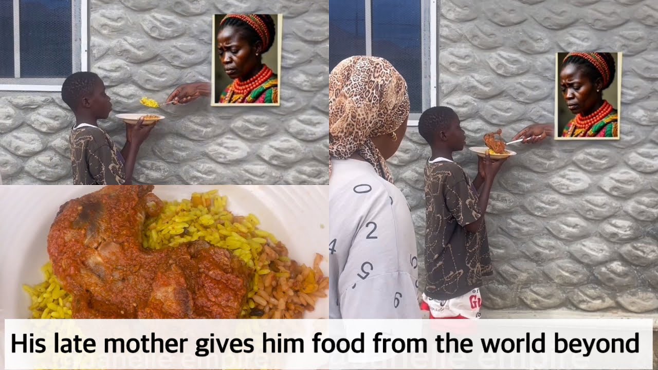 His d€ad mother brings food for him through her picture after his stepmother st@rved him for 7 days