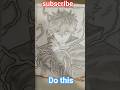 How did this Happen 😱 Gojo satoru drawing #anime #drawing #art #gojo #jujutsukaisen #trend #viral