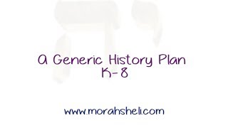 A Generic History Plan K-8